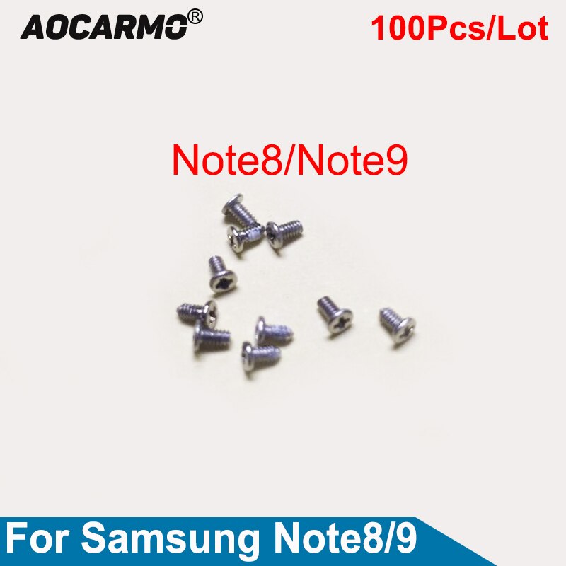 Aocarmo â vis Ã  Ã©crou intÃ©rieur pour chÃ¢ssis de carte mÃ¨re, 100 piÃ¨ces/lot, pour Samsung Galaxy Note 8 / Note 9 Note 8 Note 9 SM-N9500 N9600