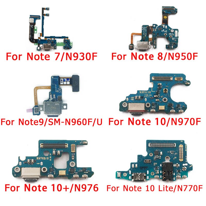 Port de Charge Original pour Samsung Galaxy Note 7 8 9 10 Lite Note 10 Plus, carte de Charge USB, connecteur de Dock PCB, piÃ¨ces de rechange flexibles