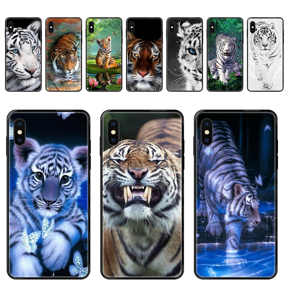 Tigre blanc brÃ»lant bon marchÃ©, pour Galaxy A10S A20 A20S A20E A21S A30 A30S A40 A50 A70 A71 A70E A5 A6 A7 A8 A10