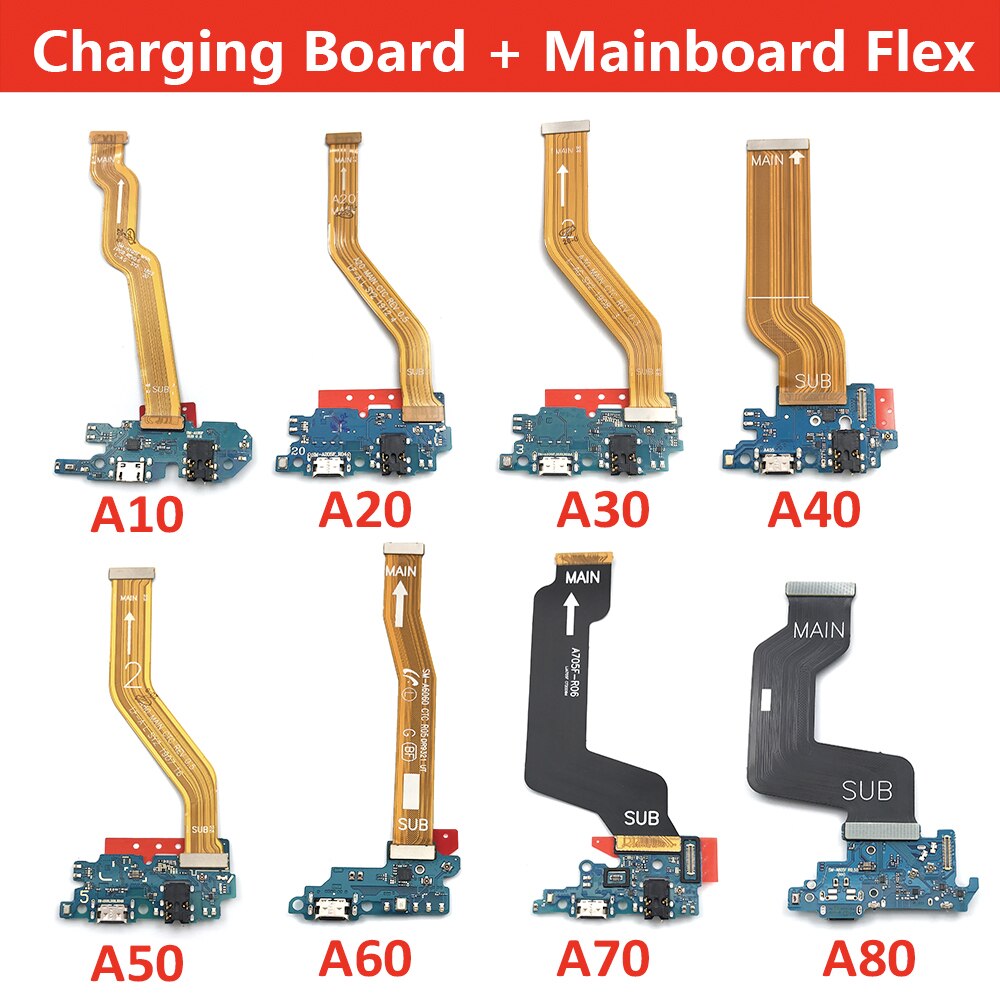 Nouveau connecteur de Port de chargement USB, carte mÃ¨re flexible pour Samsung Galaxy A10 A20 A30 A40 A50 A60 A70 A80