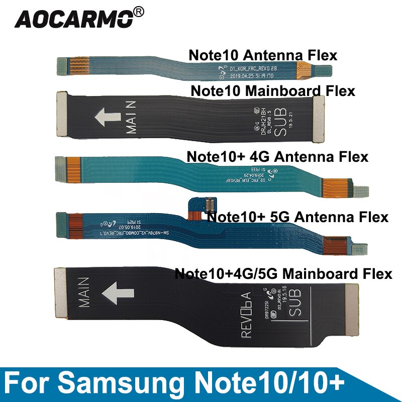 Aocarmo â connecteur de carte mÃ¨re pour Samsung Galaxy note 10 +, cÃ¢ble flexible d'antenne de Signal de charge USB