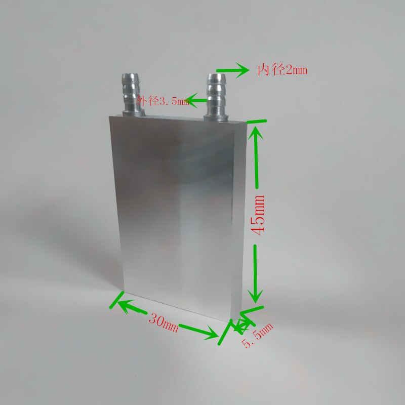 TÃªte de refroidissement Ã  eau Ultra-mince, 5.5mm d'Ã©paisseur, plaque d'eau froide liquide pour tÃ©lÃ©phone portable, carte graphique CPU, Fin en alu