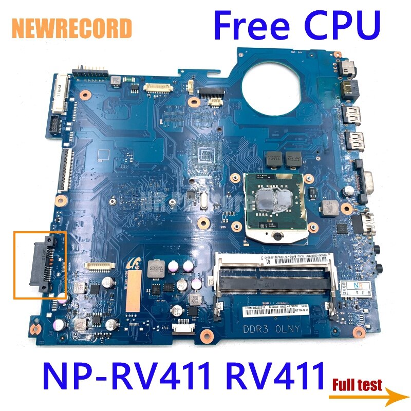 NEWRECORD â carte mÃ¨re DDR3 HM55 pour Samsung BA41-01432A, BA41-01433A, BA41-01434A, BA92-07702A, BA92-07702B, pour ordinateur portable NP-RV411, RV411