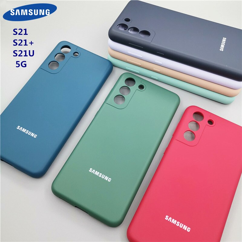 Coque de tÃ©lÃ©phone Samsung Galaxy S21 Ultra Plus 5G S21FE, Ã©tui de protection en Silicone soyeux pour S21 + S21Plus S21Ultra