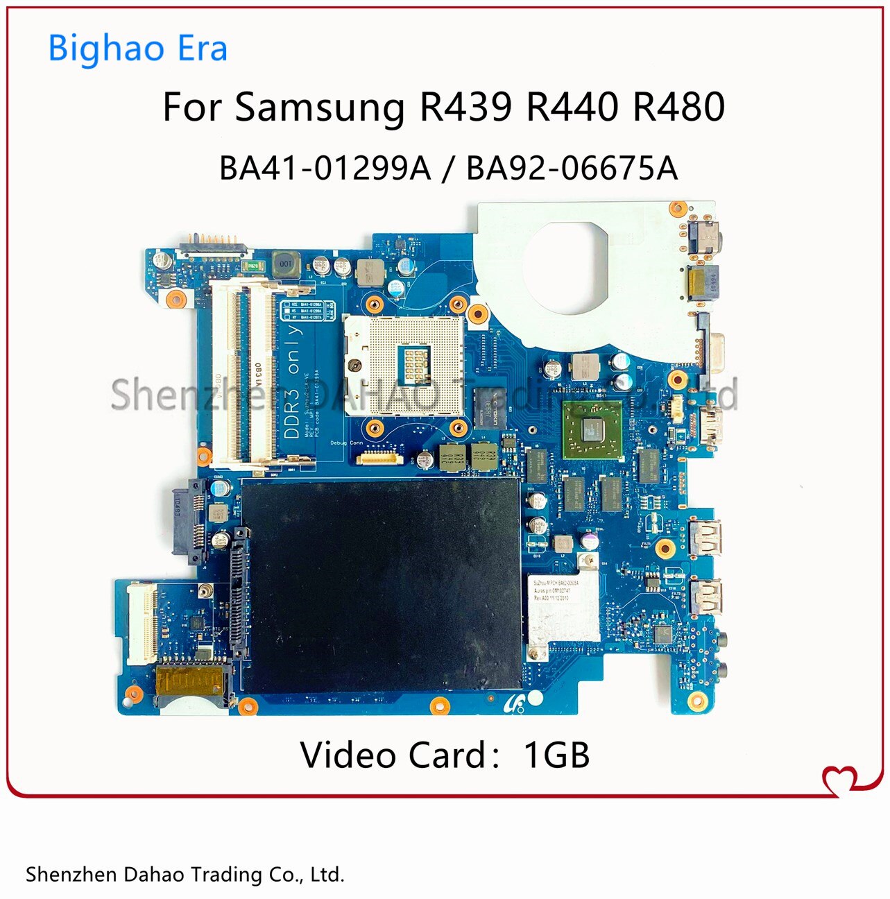 Carte mÃ¨re avec puce HM55 HD5470M 1GB-GPU, 100% fonctionnelle, pour Samsung R439 R440 R480, pour ordinateur portable BA41-01298A BA41-01299A BA92-06675B