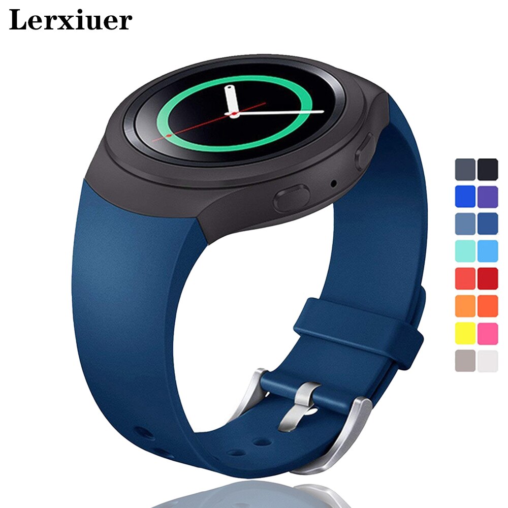 Lerxiuer â bracelet de Sport en Silicone, pour Samsung Galaxy Gear S2 R720 R730 Smart Watch