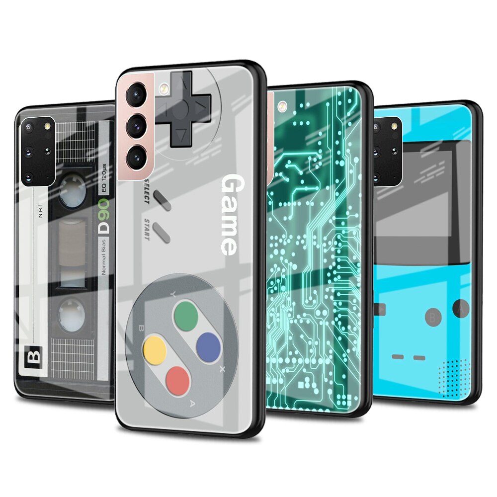 Coque en verre pour Samsung, pour modÃ¨les S20 FE, S21, S10, S9, S8 Plus, Galaxy Note 20 Ultra, 10 Lite, 9, Circuit imprimÃ©