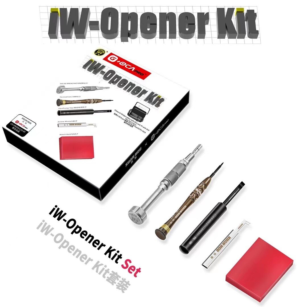 G + OCApro â kit d'ouverture 6 en 1 pour Apple Watch S6, S5, S4, S3, S2, couvercle arriÃ¨re de la batterie, outil de dÃ©montage et de rÃ©paration
