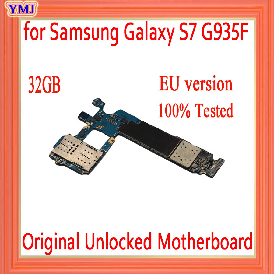 Carte mÃ¨re originale dÃ©bloquÃ©e pour Samsung Galaxy S7 edge G935F, Version europÃ©enne, circuit imprimÃ© principal complet avec puces, livraison gratuite