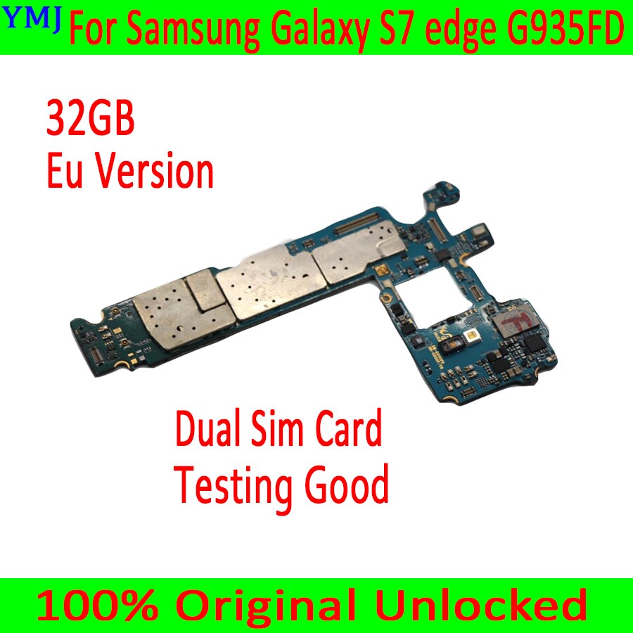 Pour Samsung Galaxy S7 edge G935FD carte mÃ¨re double carte Sim, Version de l'ue originale dÃ©verrouillÃ©e pour Samsung S7 G935FD plaque de carte mÃ¨re