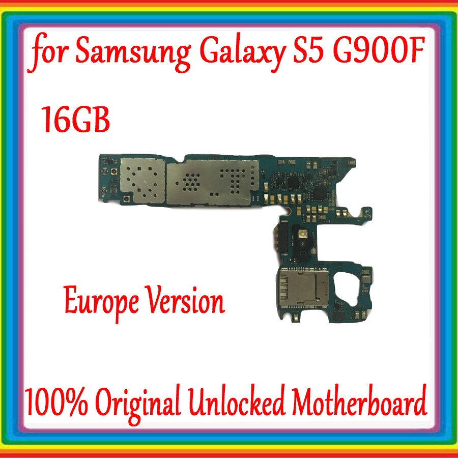 Carte mÃ¨re 16 go originale dÃ©bloquÃ©e pour Samsung Galaxy S5, avec systÃ¨me Android, circuit imprimÃ© principal avec puces, G900F