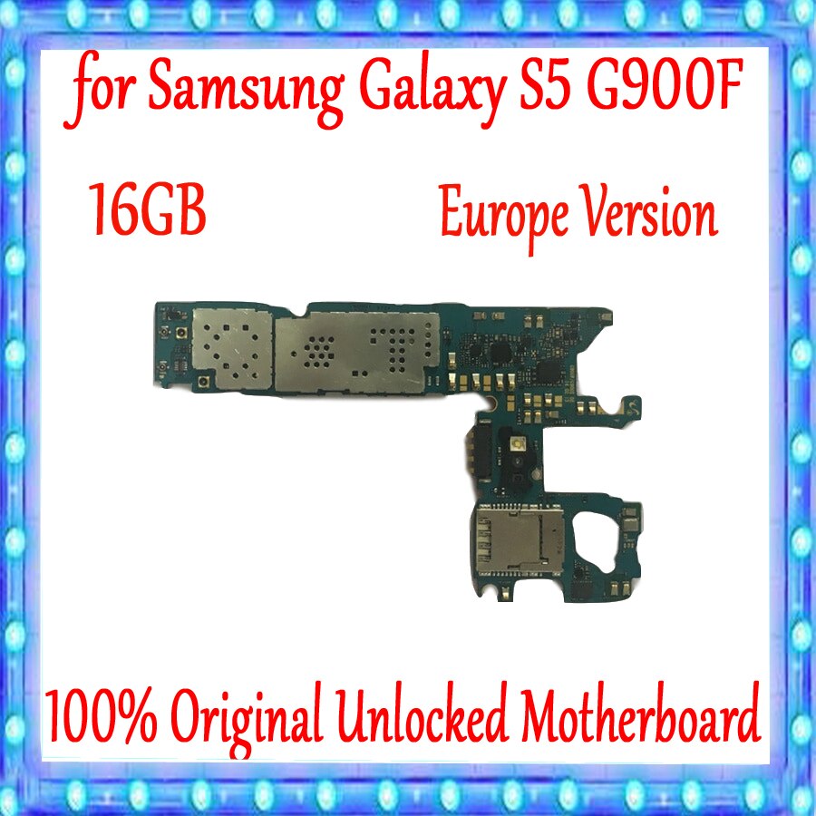 Carte mÃ¨re 16 go originale dÃ©bloquÃ©e pour Samsung Galaxy S5 G900F, avec systÃ¨me Android, Version europÃ©enne