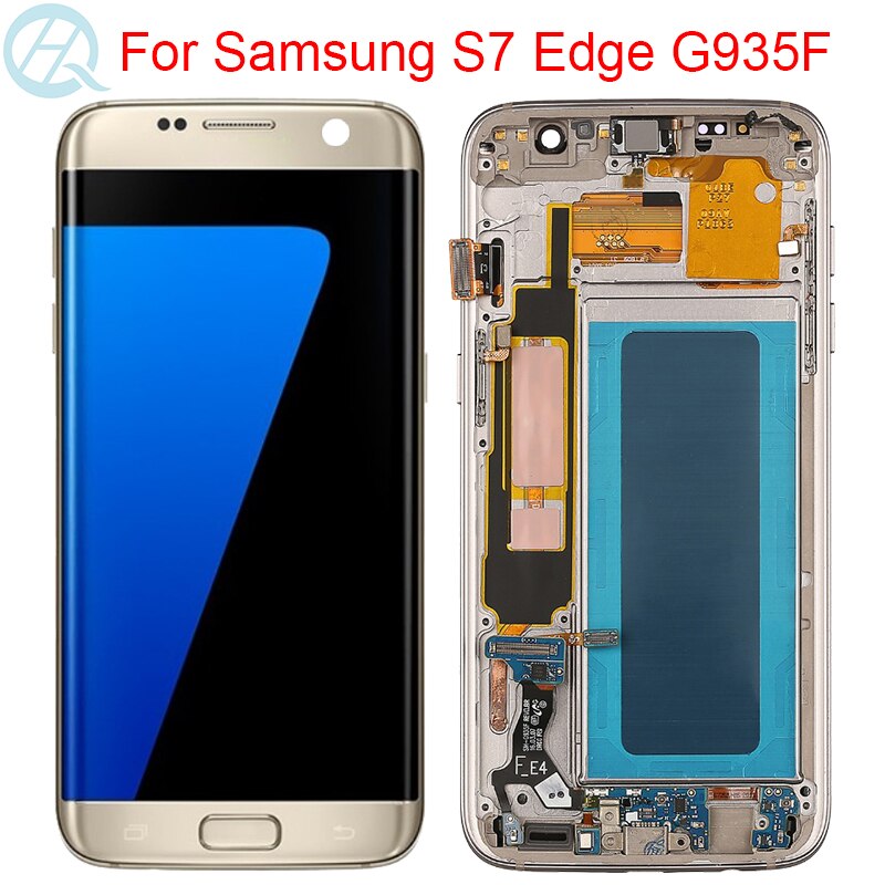 Ensemble Ã©cran tactile LCD avec chÃ¢ssis, sans dÃ©faut, pour Samsung Galaxy S7 Edge G935F